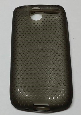 Силиконови гърбове Силиконови гърбове за HTC Силиконов гръб ТПУ Grid за HTC Desire / G7 / HTC Bravo тъмно сив